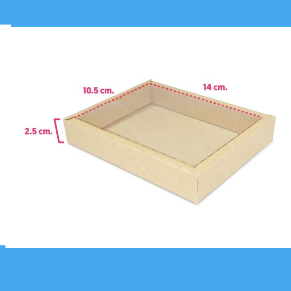 Natural Kraft Windowed Boxes - Recycled Material